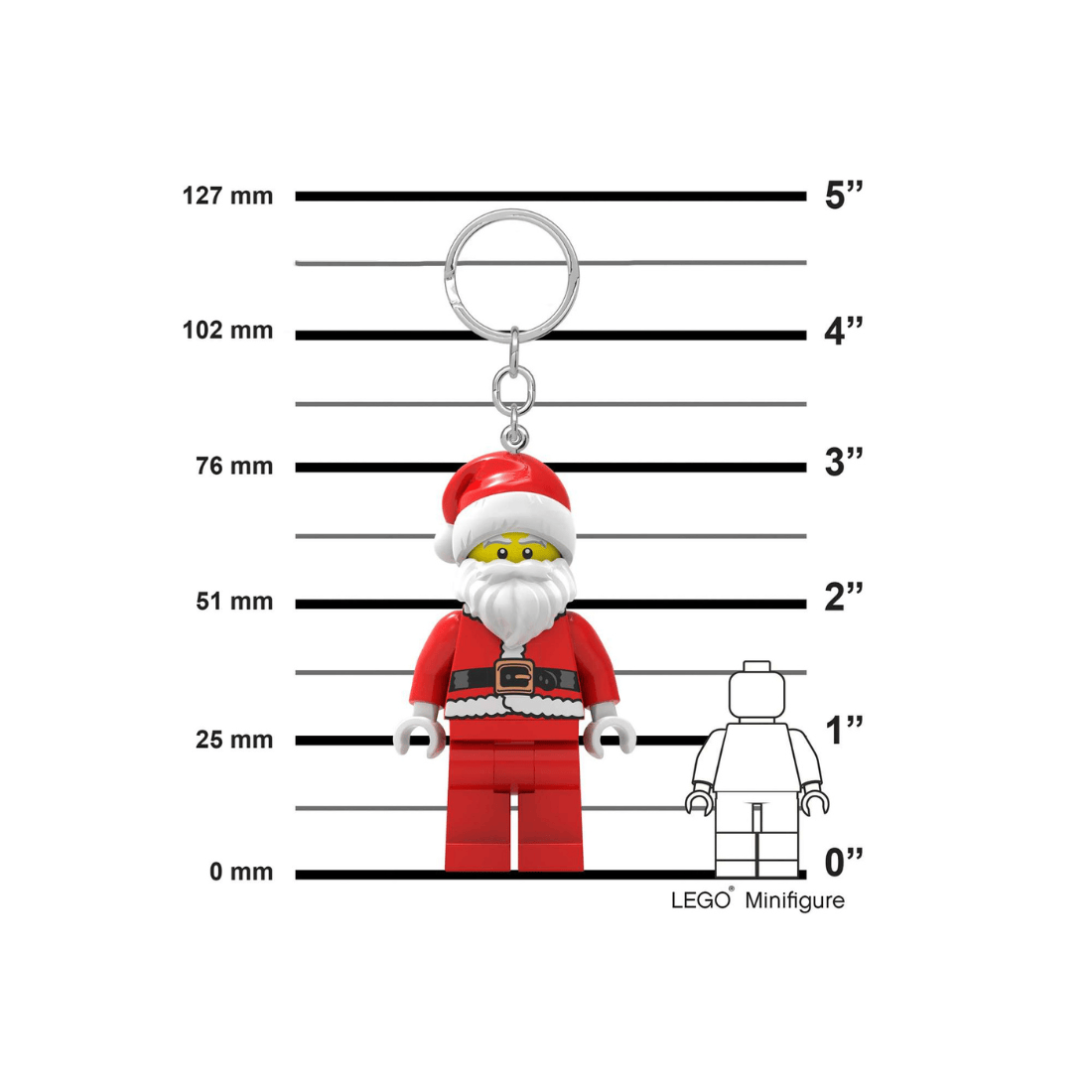LEGO ICONIC Santa Keychain Light