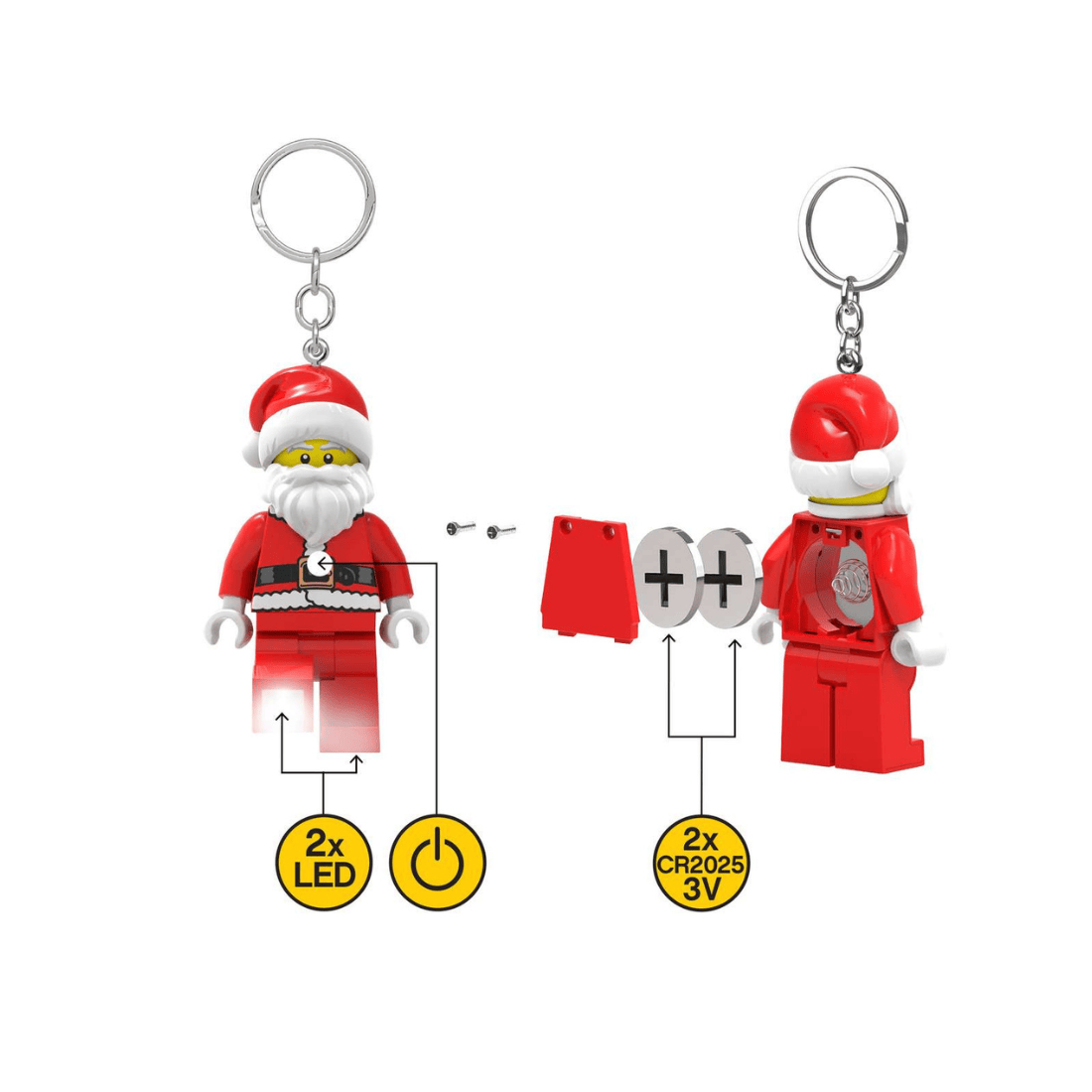 LEGO ICONIC Santa Keychain Light