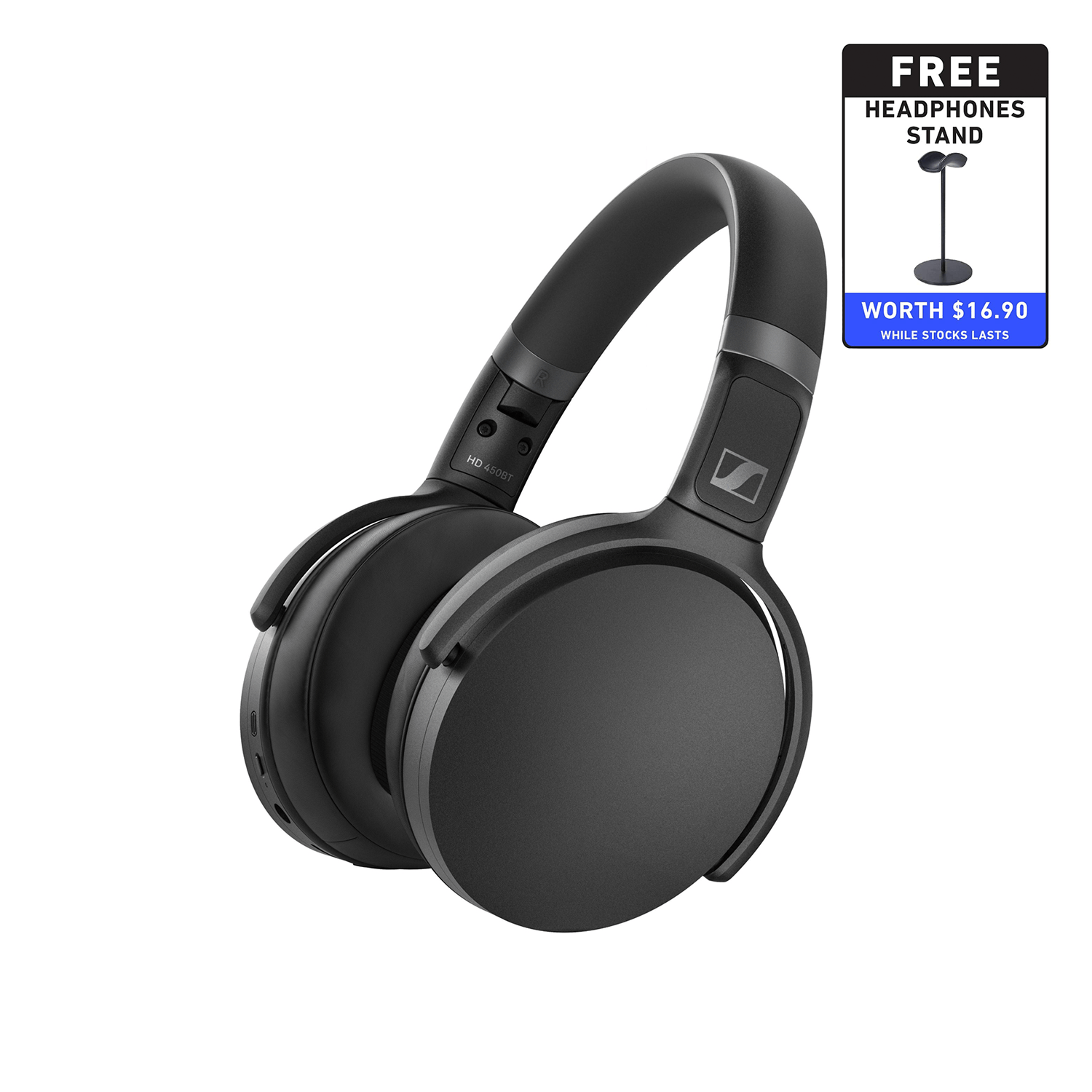 Sennheiser HD 450BT Wireless Headphones | $9.90 Same Day Delivery