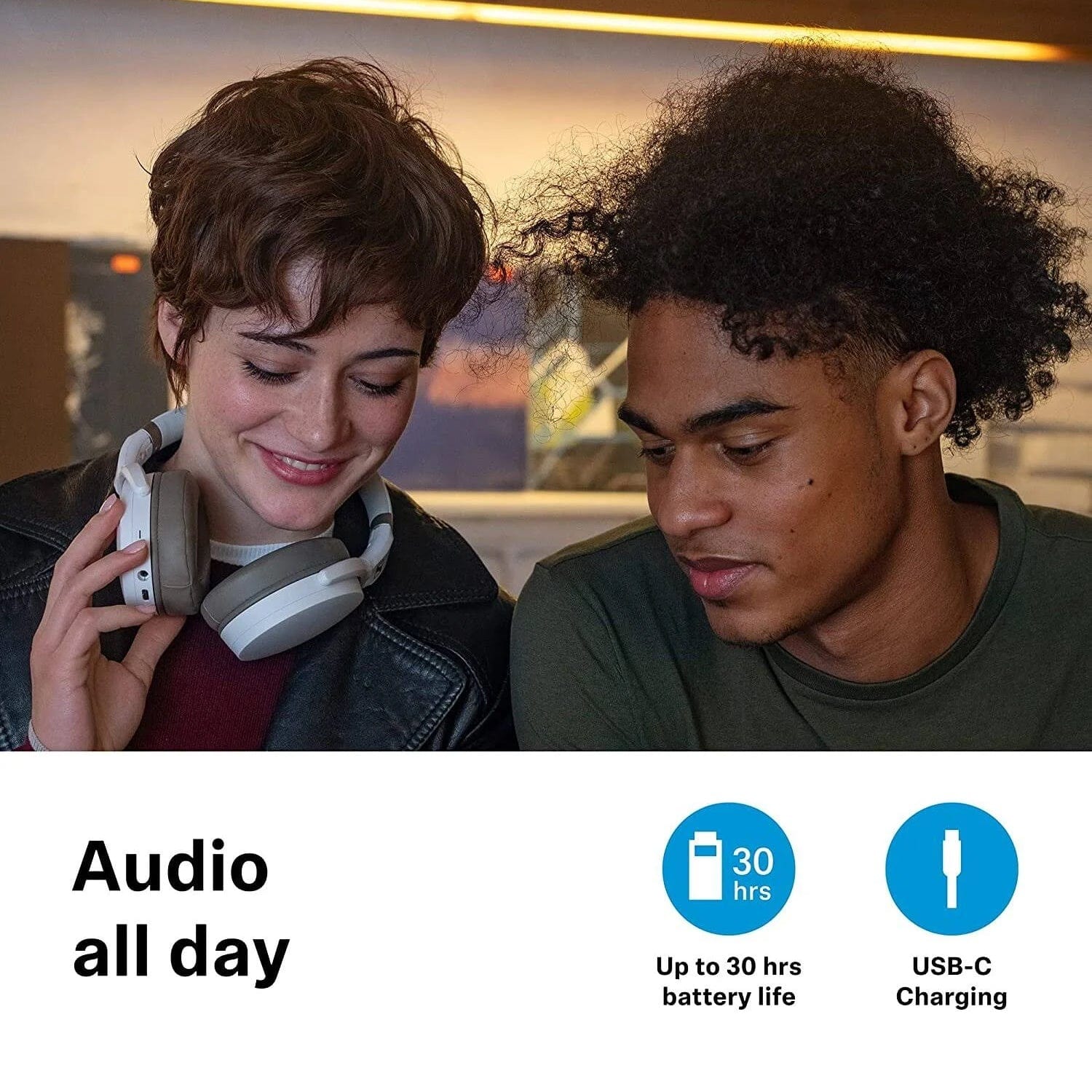 Sennheiser HD 450BT Wireless Bluetooth Headphones with ANC