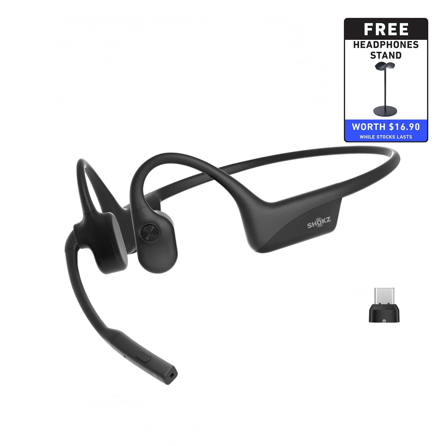 Shokz OpenComm 2 UC Wireless Bone Conduction Headphones 2025 Upgrade