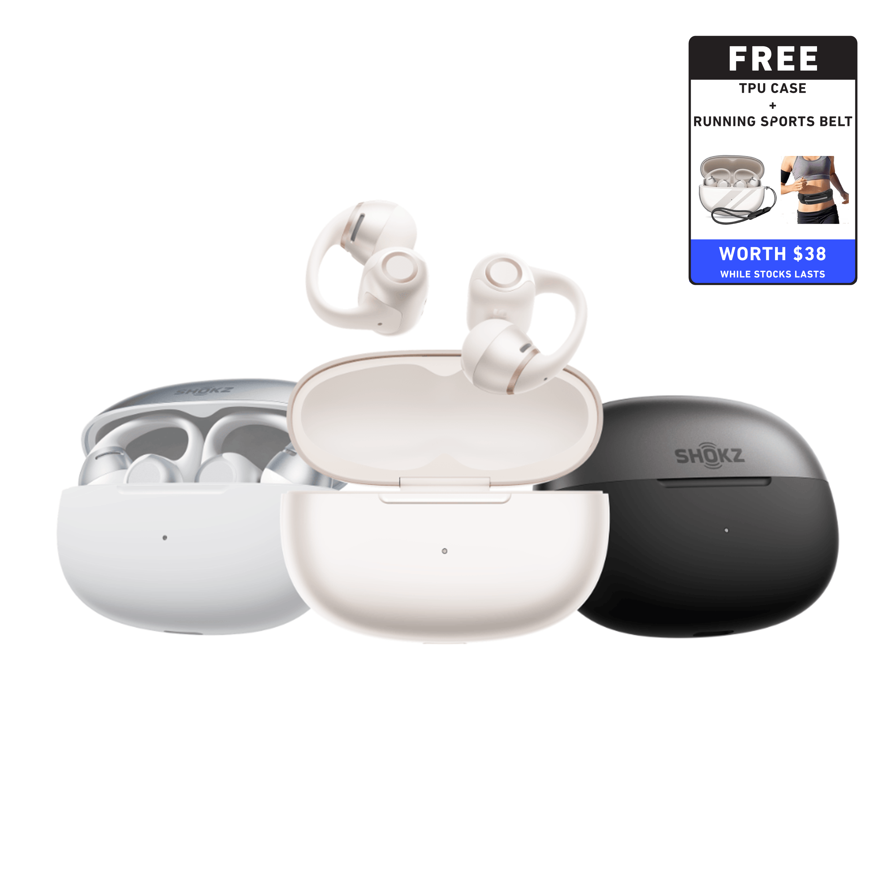 Shokz OpenDots 2 Open Ear True Wireless Earbuds