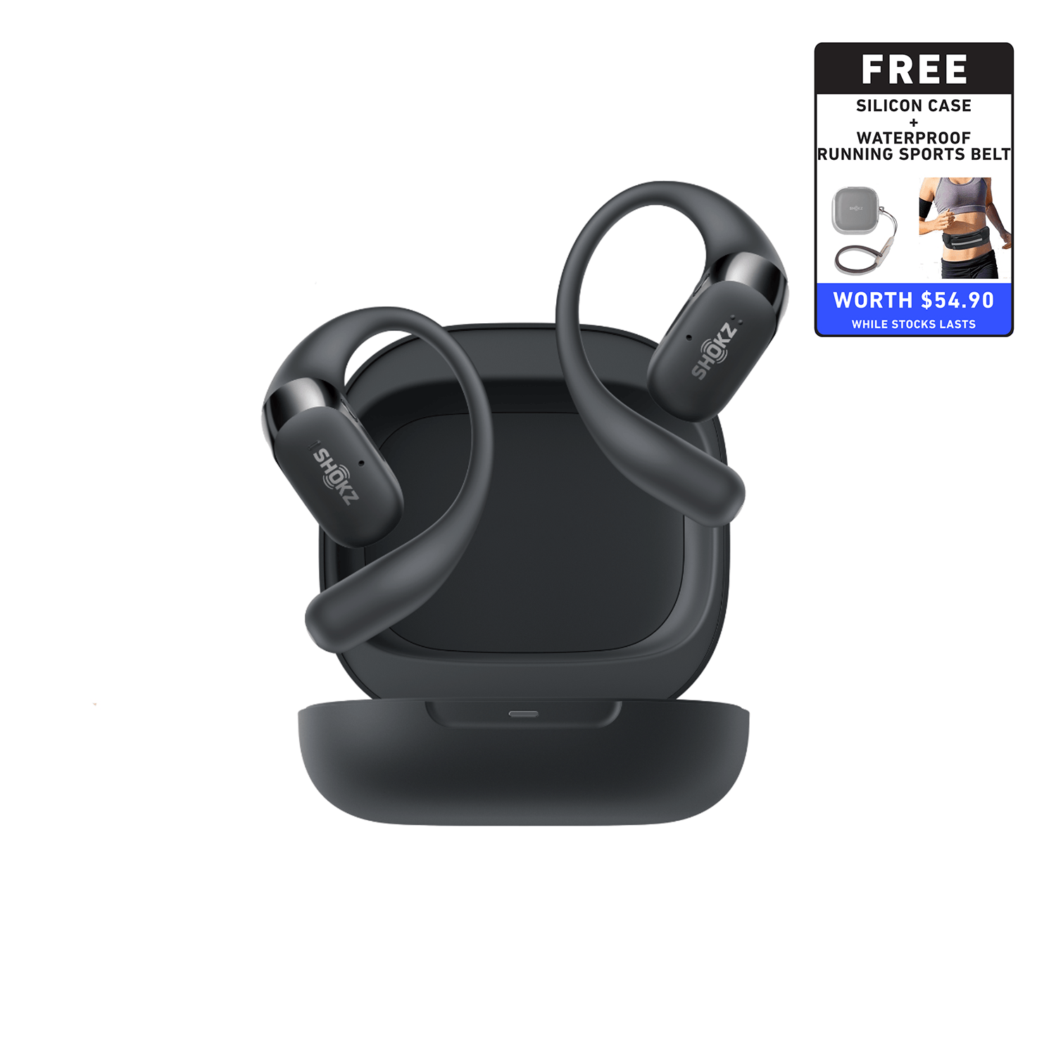Shokz OpenFit 2+ Open Ear Wireless Earbuds