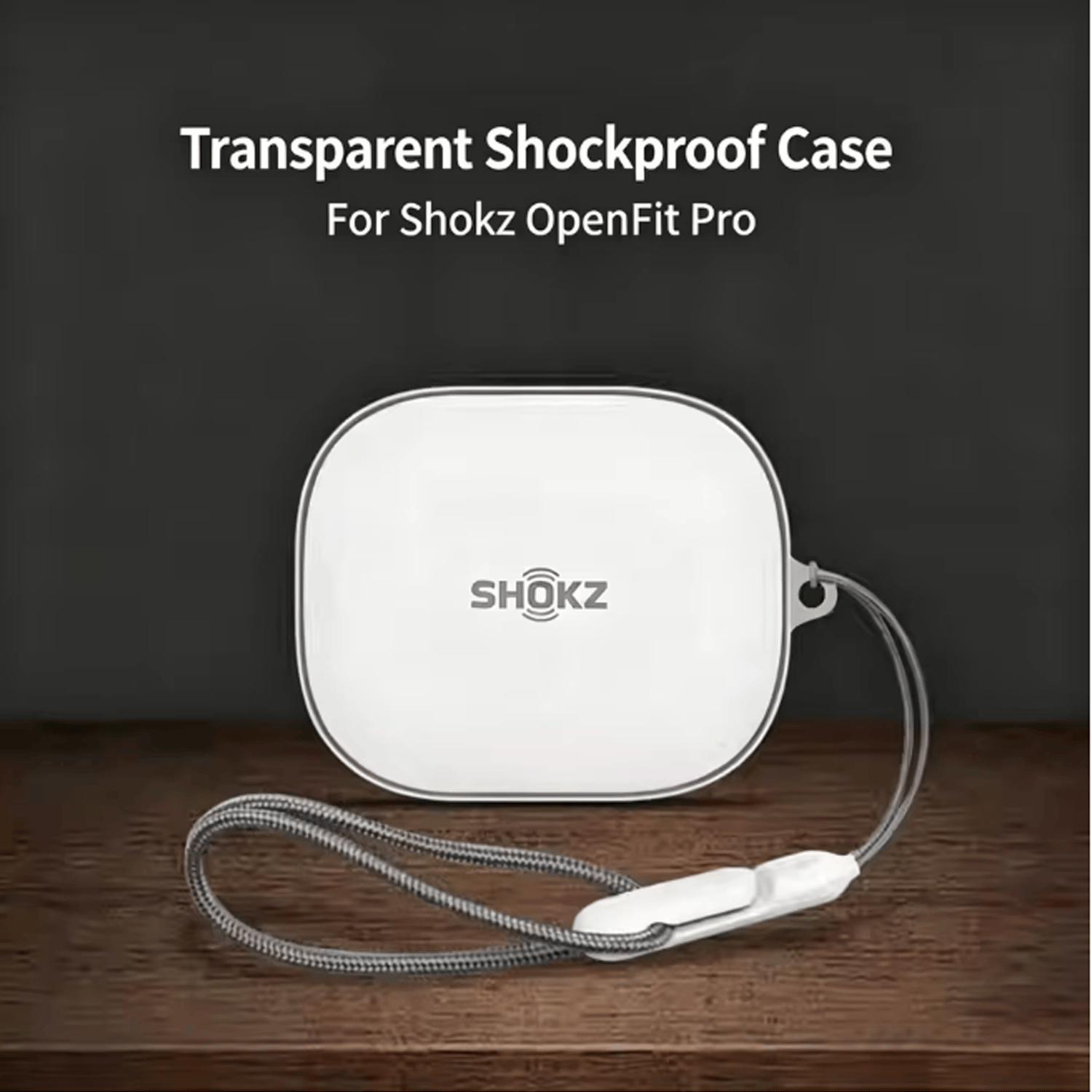 Soft TPU Case for Shokz OpenFit Pro (Clear)