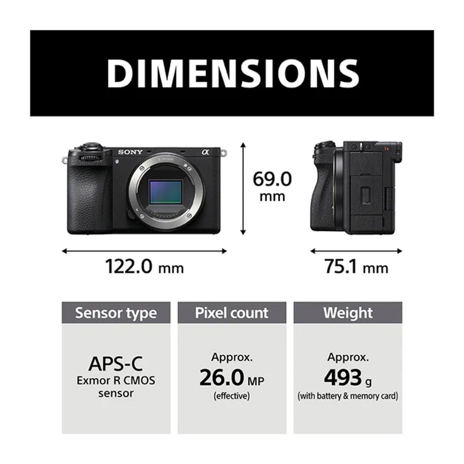 Sony ILCE-6700 Alpha α6700 Premium E-mount APS-C Camera