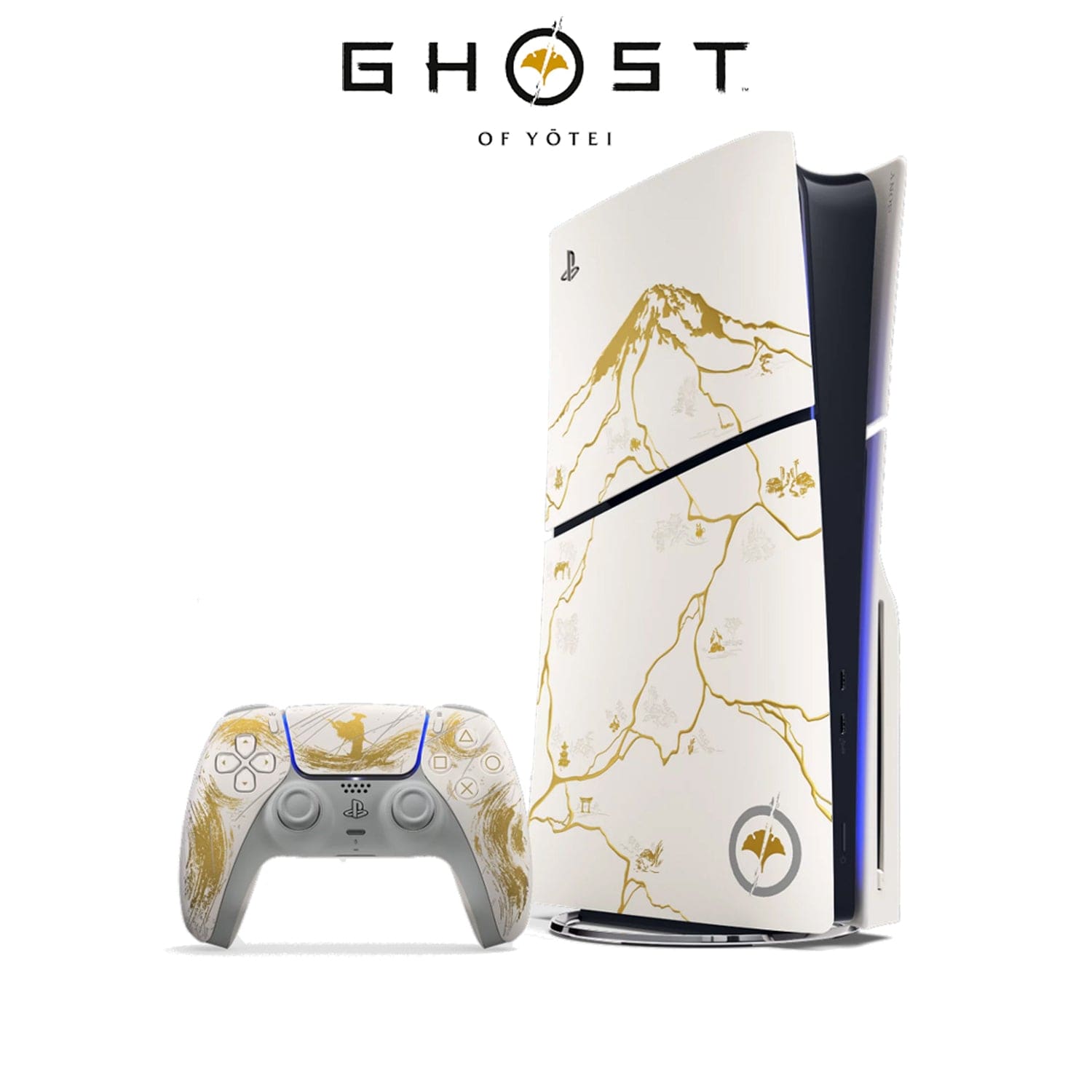 Sony PlayStation 5 Slim (PS5) Ghost of Yōtei Gold LE Bundle