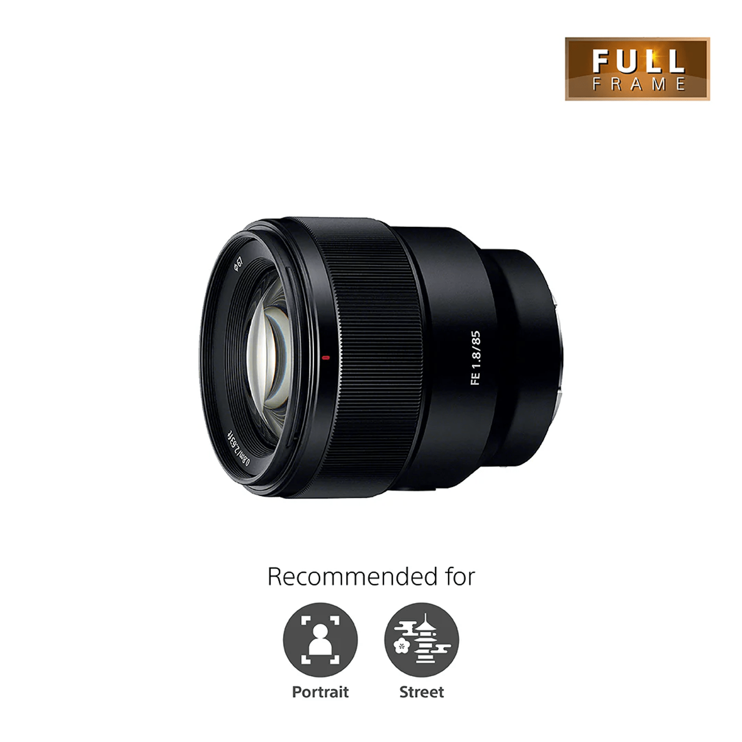 Sony SEL85F18 FE 85mm F1.8 Prime Lens