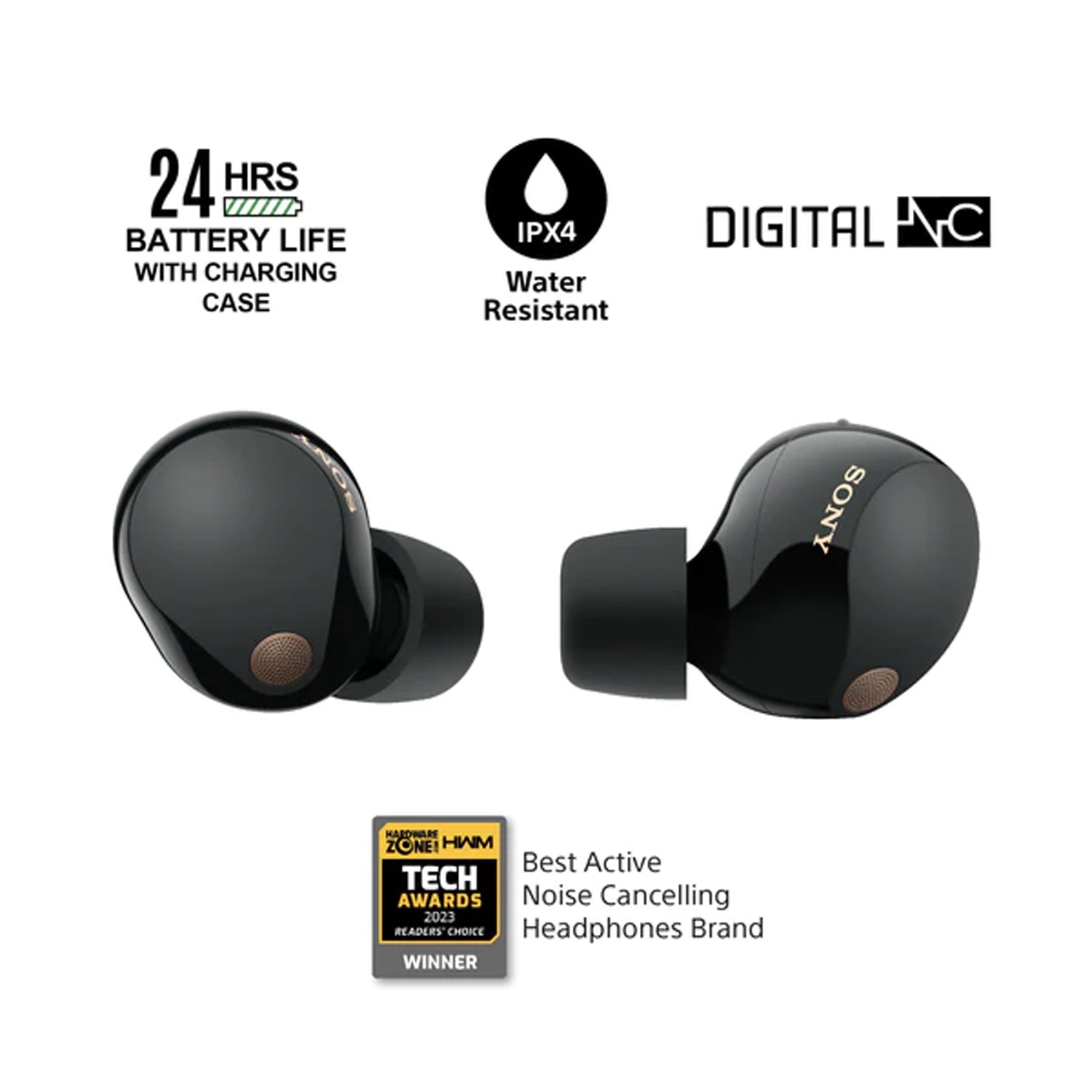 Sony WF-1000XM5 Wireless Noise Cancelling True Wireless Earphones