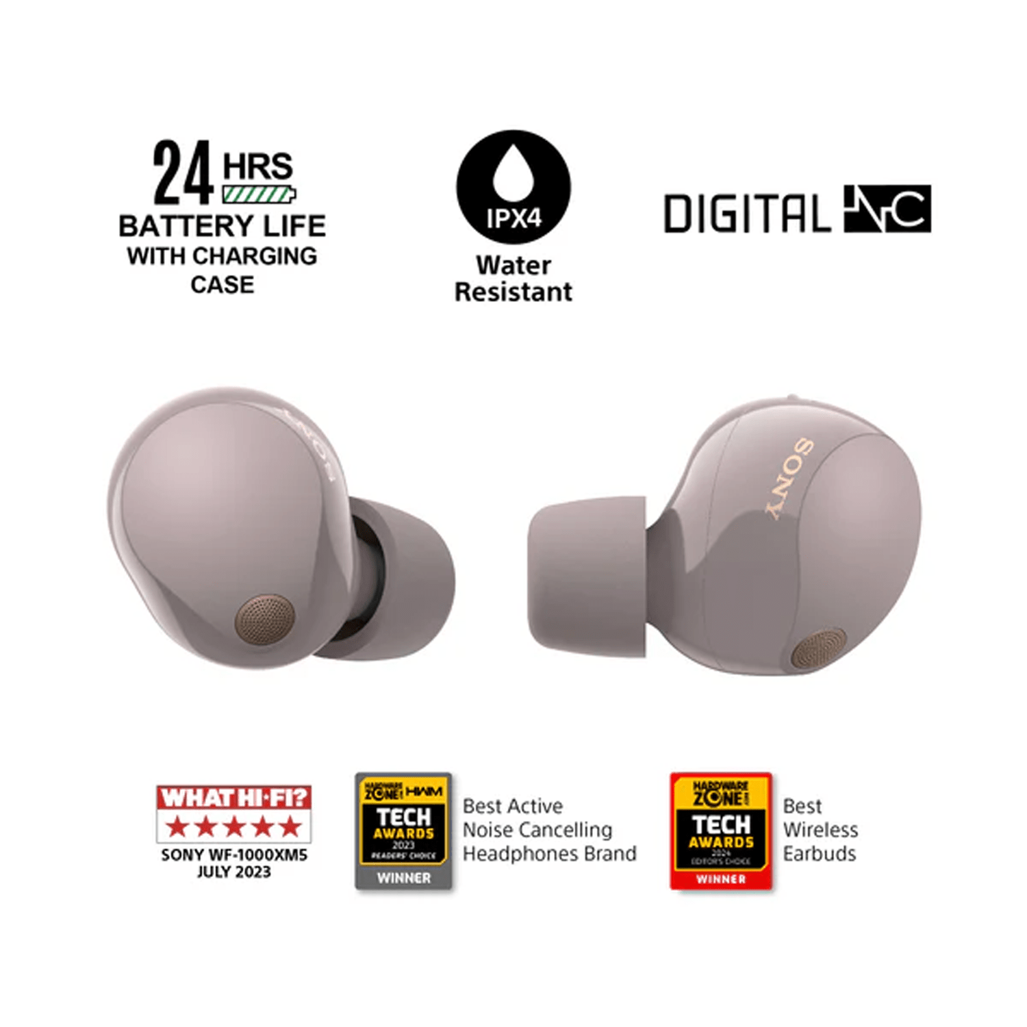 Sony WF-1000XM5 Wireless Noise Cancelling True Wireless Earphones (XM5)