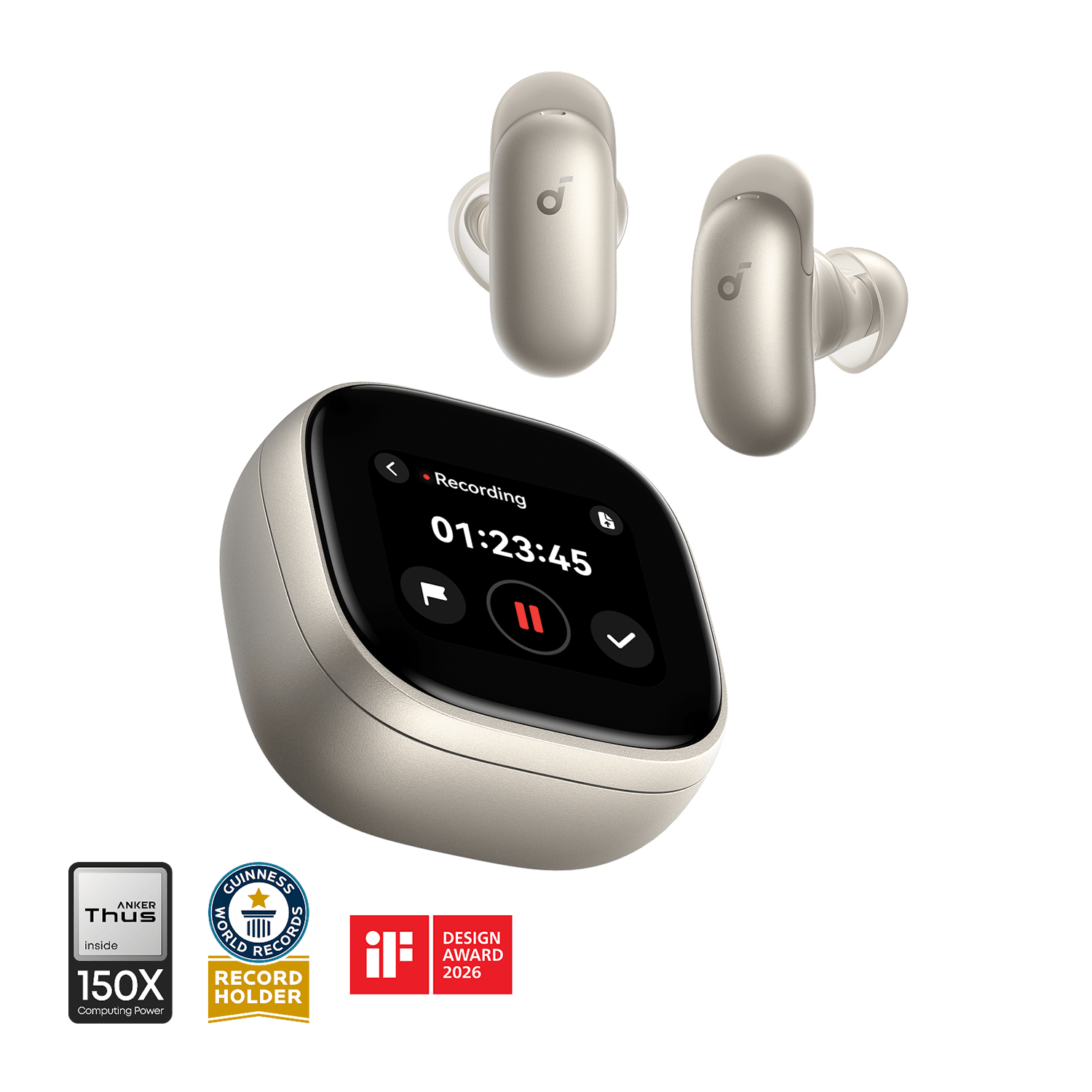 Soundcore Liberty 5 Pro Max | Earbuds with AI Note-Taker Smart Case