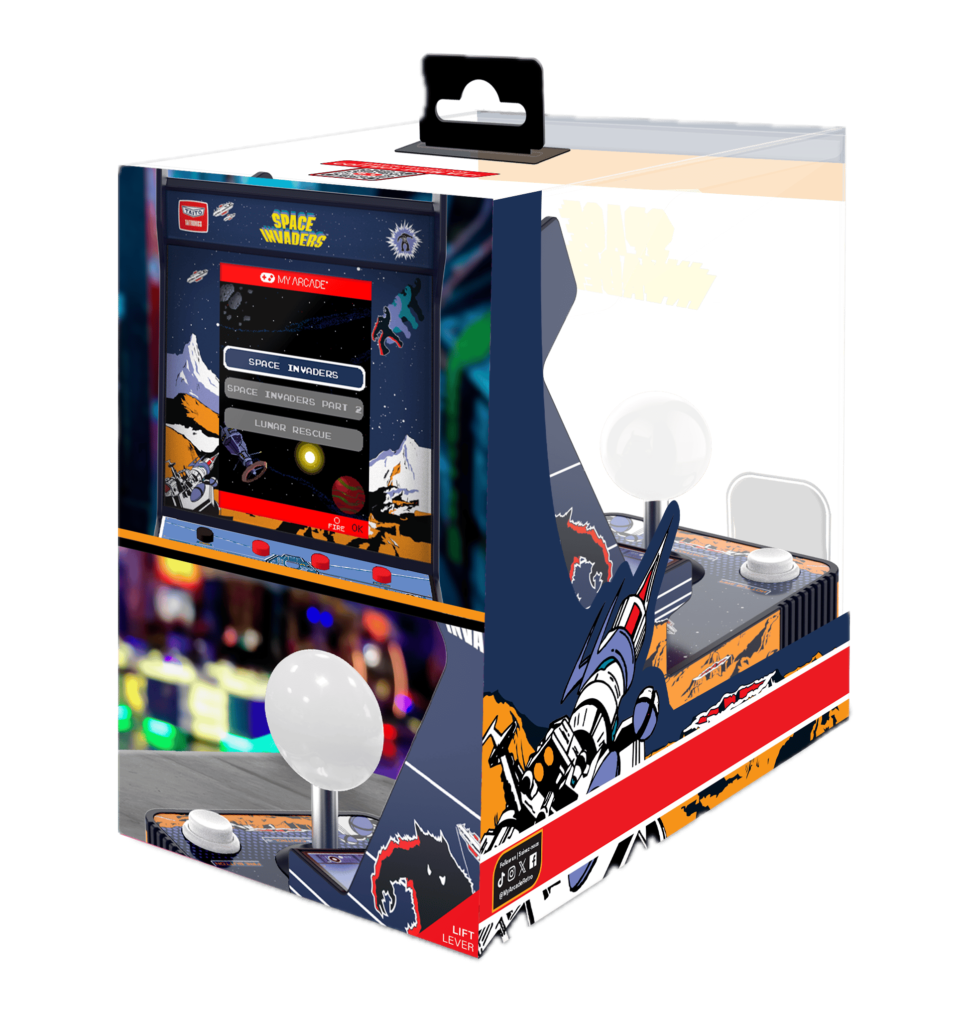 My Arcade Space Invaders Joystick 7007 Handheld Games