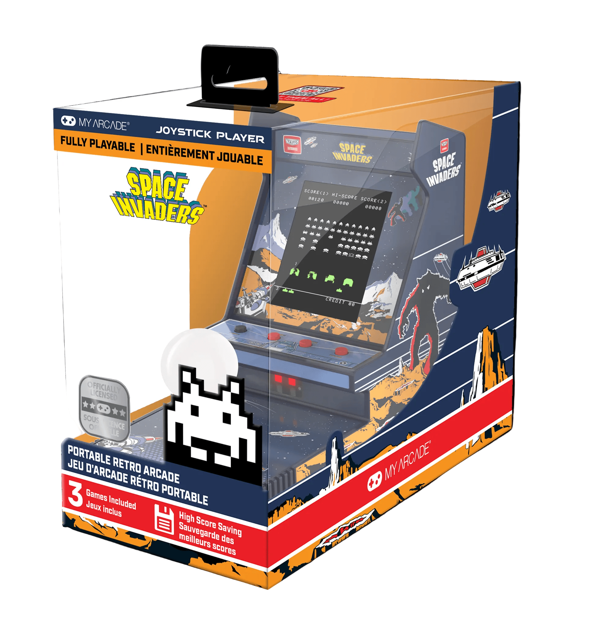 My Arcade Space Invaders Joystick 7007 Handheld Games