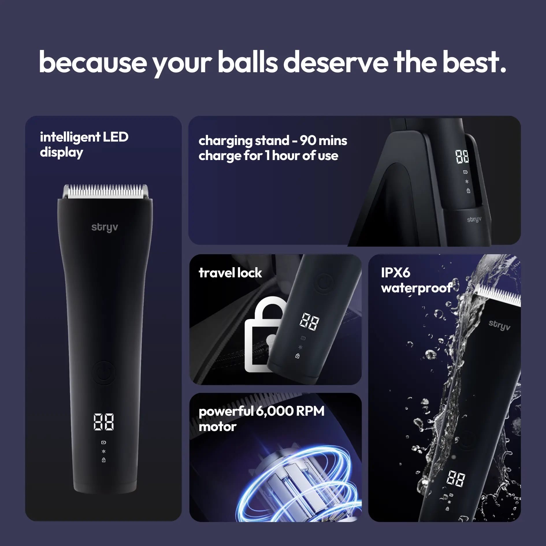 Stryv Men UnderShave Electric Shaver