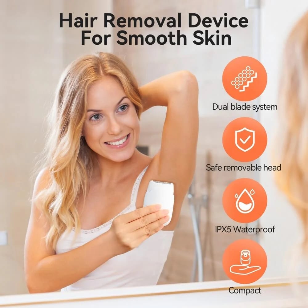 TOUCHBeauty Electric Body Shaver | Wet & Dry, Zero Irritation