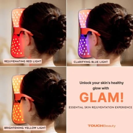 TOUCHBeauty GLAM LED Face Mask | Light Therapy in 10 Minutes