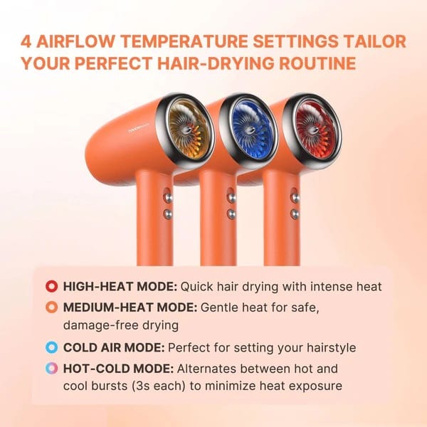 TOUCHBeauty SILKY Ionic Hair Dryer | Fast Dry & Anti-Frizz