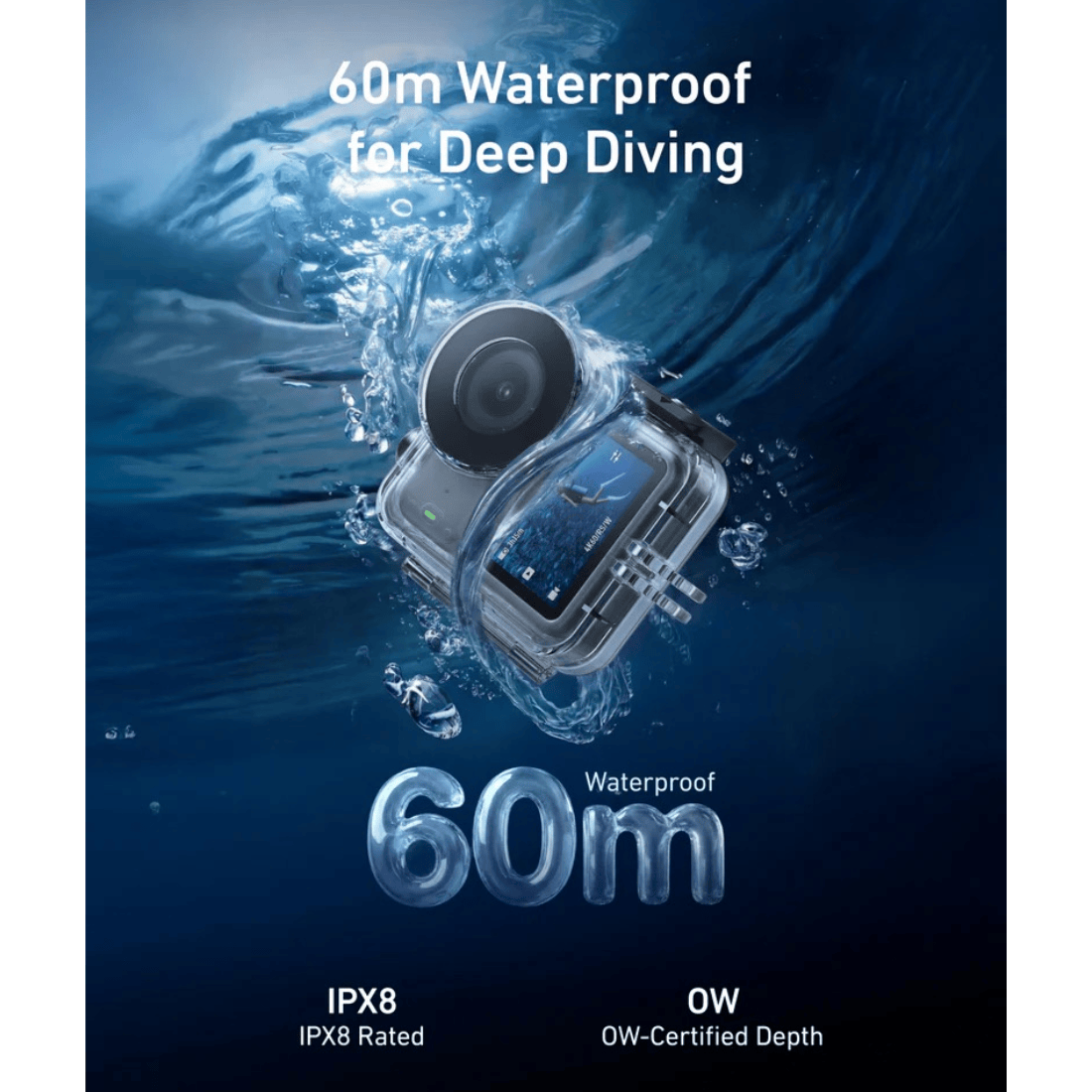 Telesin 60m Waterproof Dive Case for DJI Osmo Nano