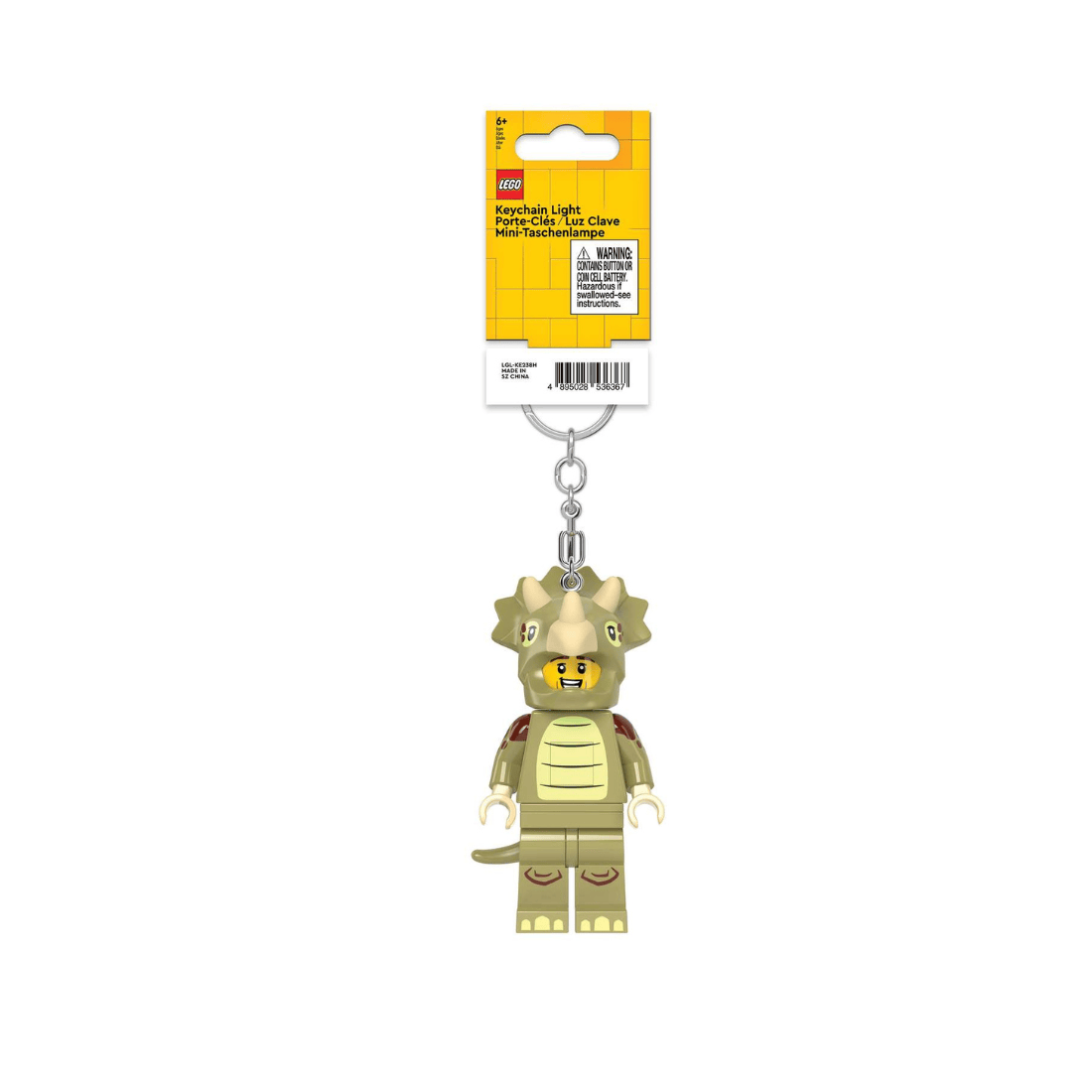 LEGO MINIFIGURES Triceratops Costume Fan Key Light