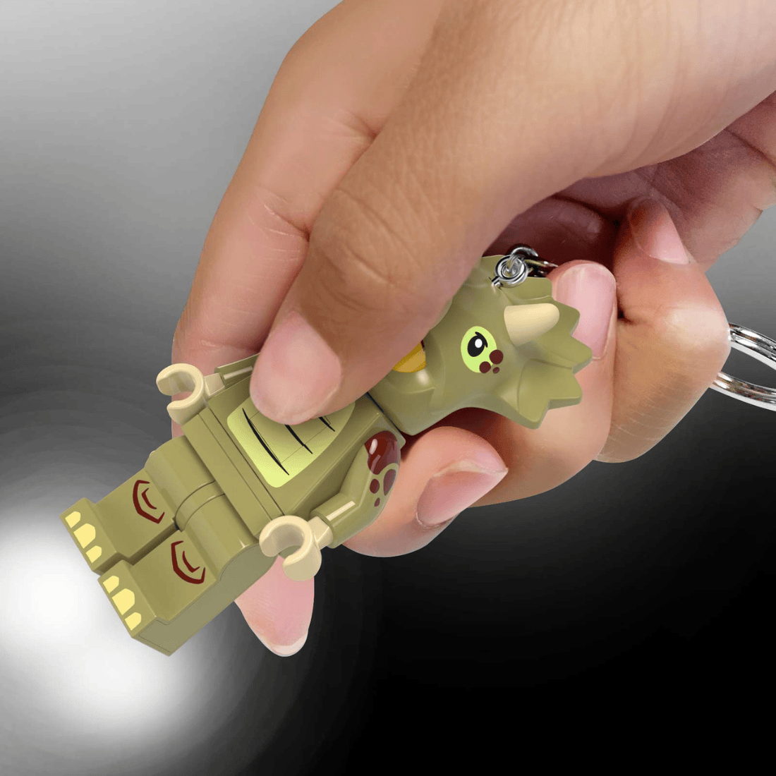 LEGO MINIFIGURES Triceratops Costume Fan Key Light