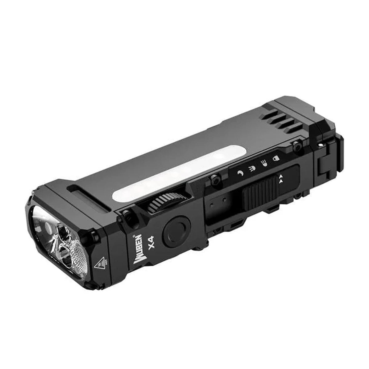 Wuben X4 Compact Multi-Function 1500 Lumens EDC Tactical Flashlight