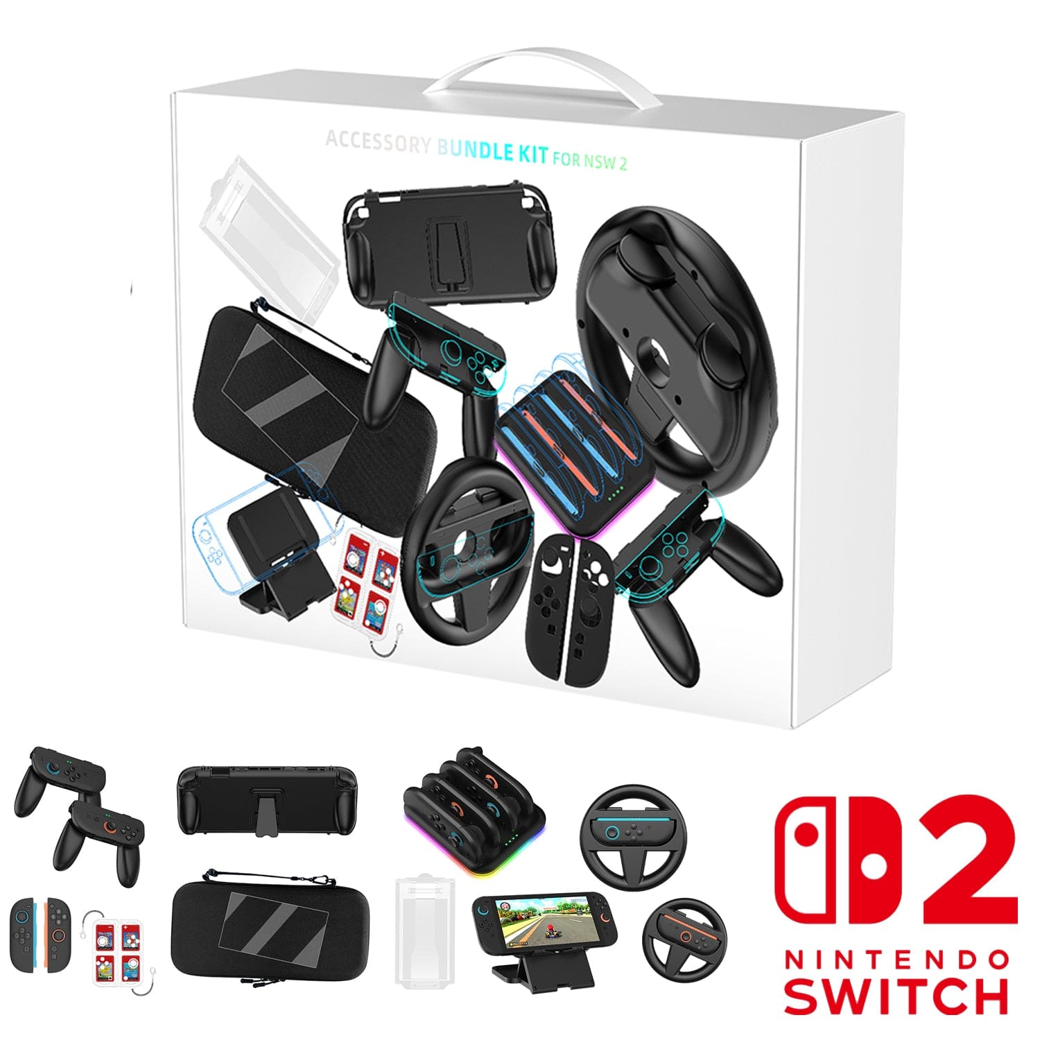 Nintendo Switch 2 | 9-in-1 Accessories Bundle