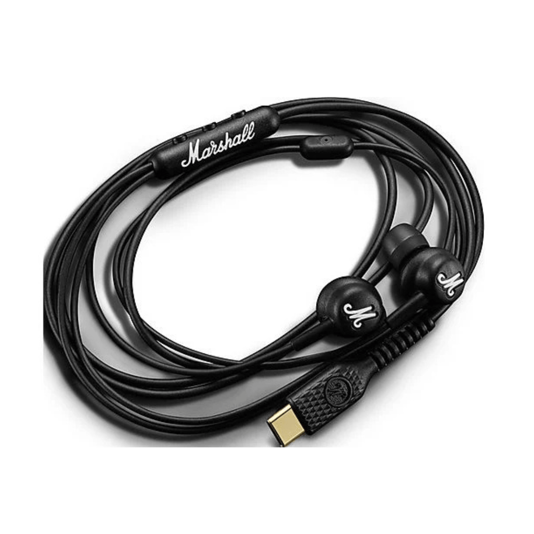 Marshall Mode Tangle Resistant Wired Earphones With USB-C Connection