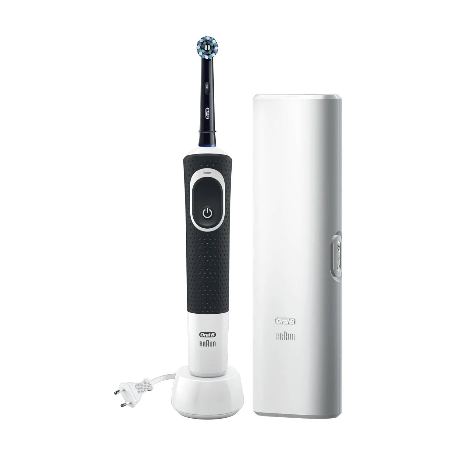 Braun Oral-B Pro 100 Cross Action Electric Toothbrush with Travel Case