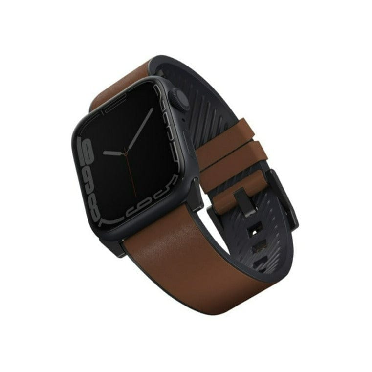 UNIQ Straden Waterproof Leather Hybrid 45mm Watch Strap