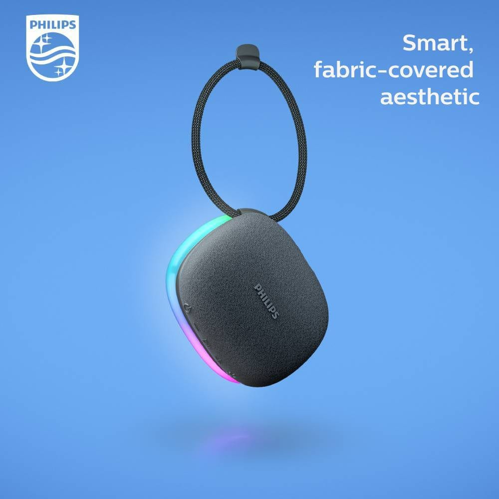 Philips TAS2307BK/97 Portable Bluetooth Speaker with Lights