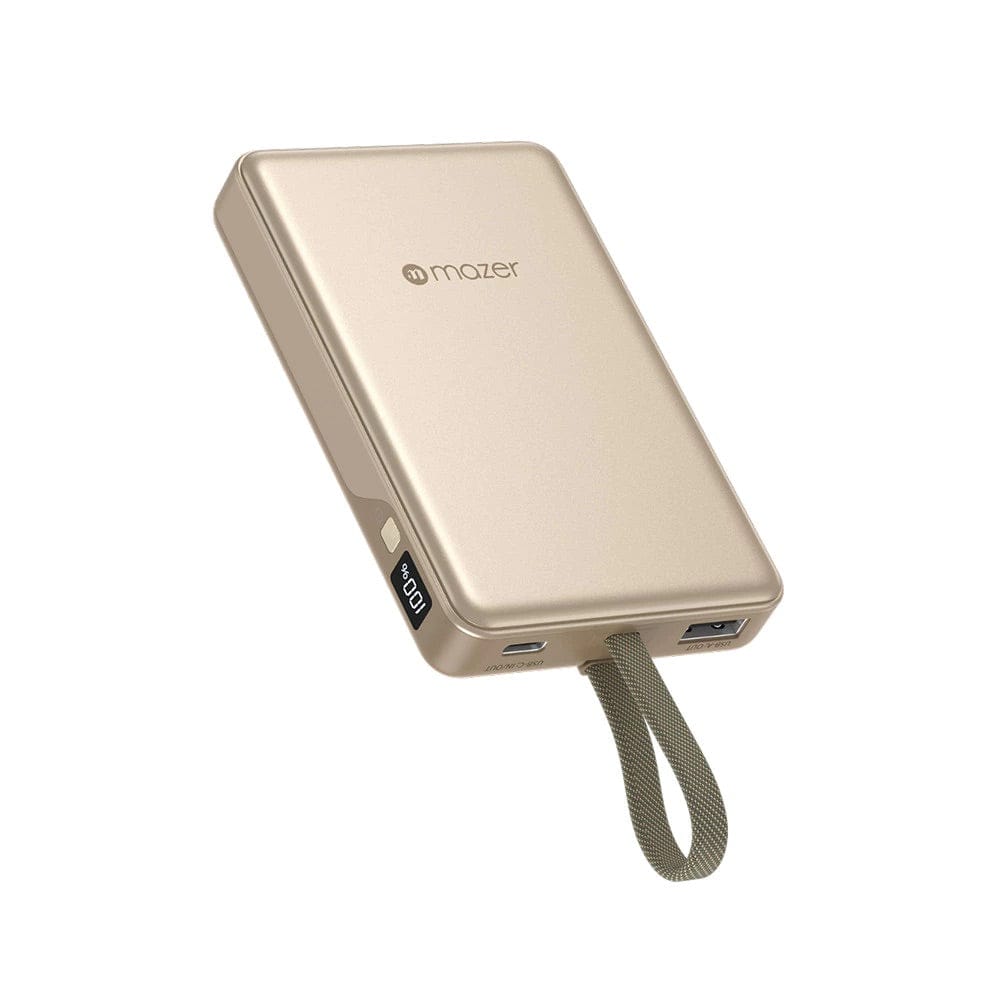Mazer 10000mAh PD35W Fast Charging Powerbank with Built-in USB-C Cable (CCC Certified)
