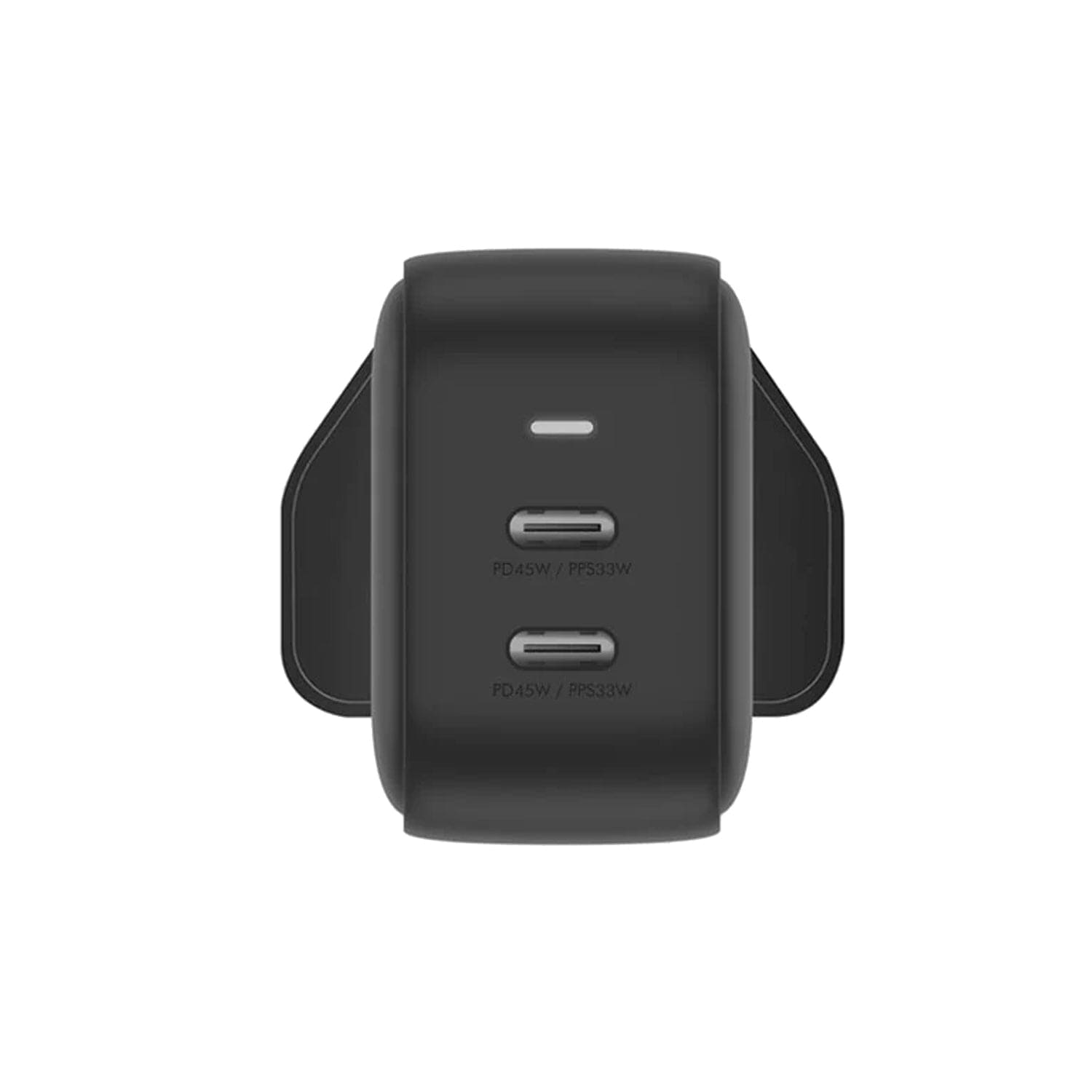 Energea Travelite 45W GaN UK 3-Pin Wall Charger with 2 USB-C Ports