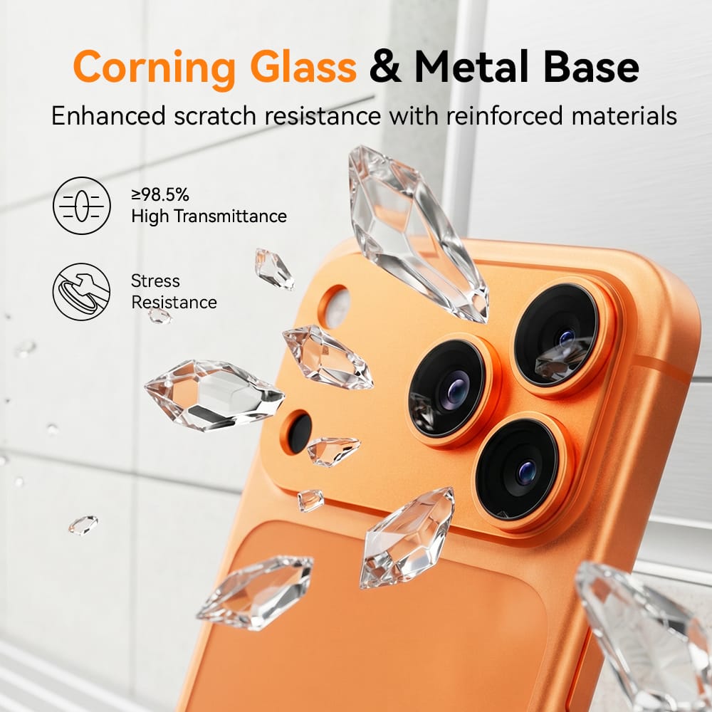 OTAO Metal Base Camera Lens Protector For iPhone 17 Pro