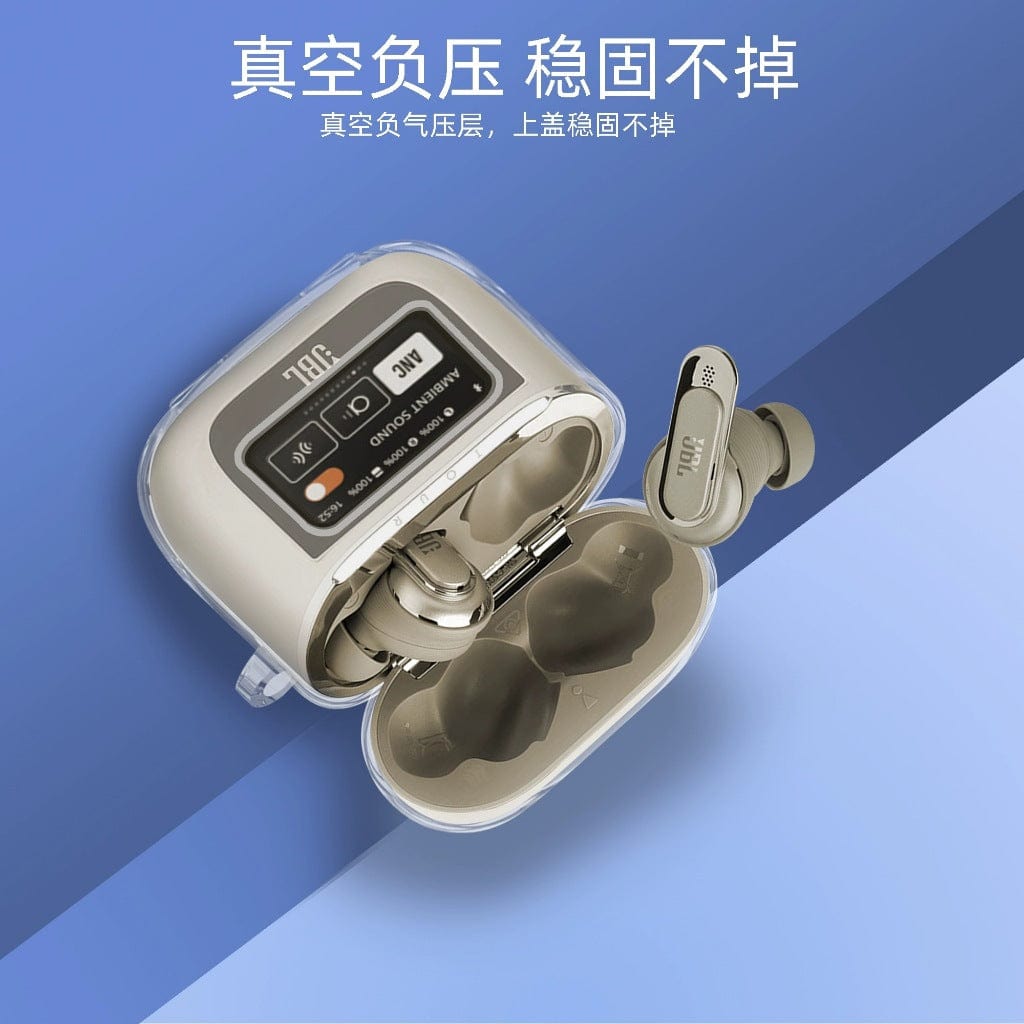 JBL Tour Pro 2 Wireless Earbuds Case, Transparent Clear Cover