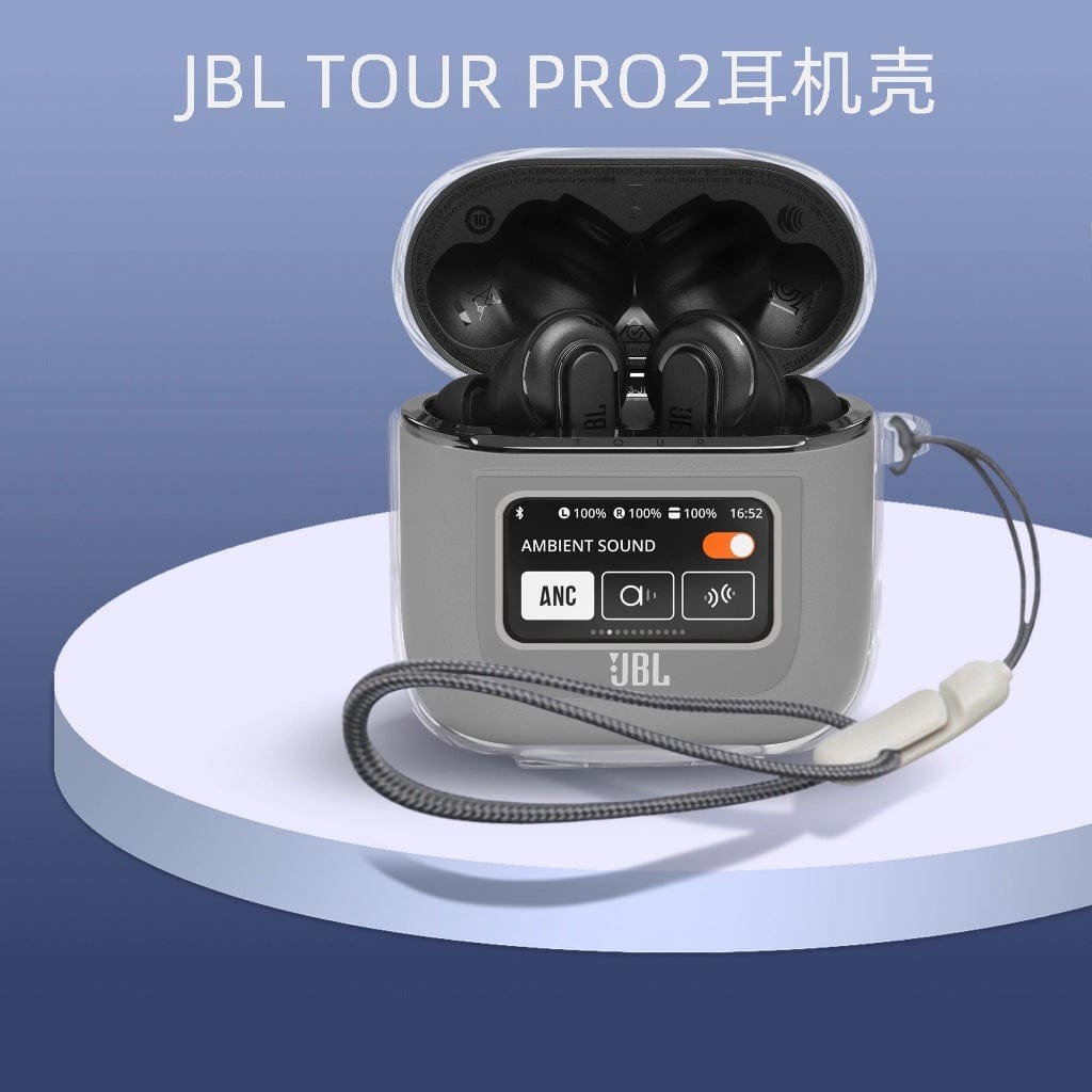 JBL Tour Pro 2 Wireless Earbuds Case, Transparent Clear Cover