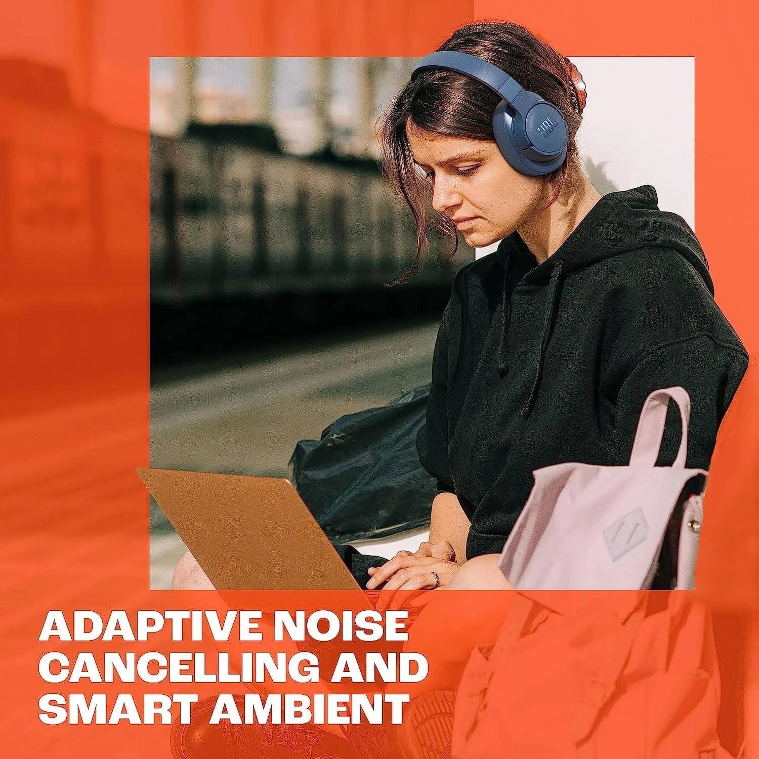 JBL Tune 770NC Wireless Over-Ear Headphones with Adaptive Noise Cancelling