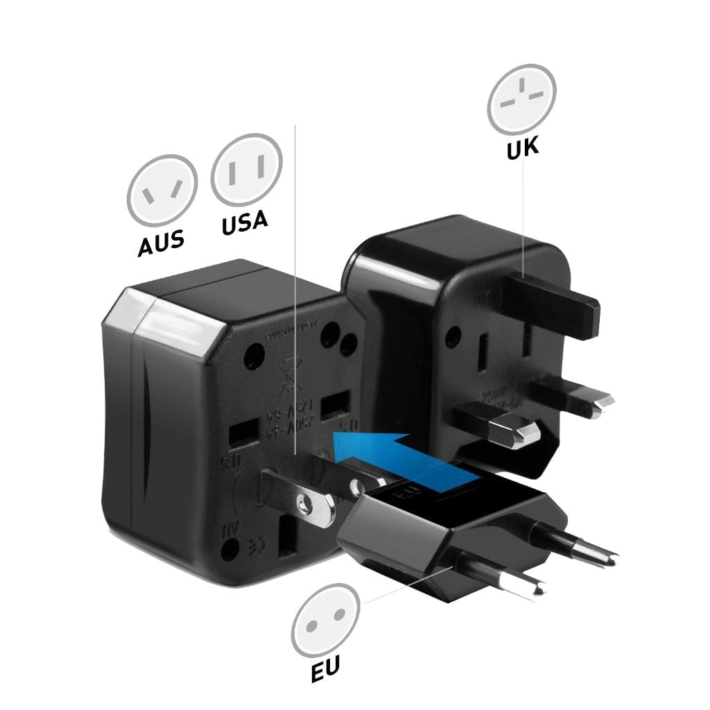 Skyzer PD154 Multi-National Travel Adapter with Protective Case