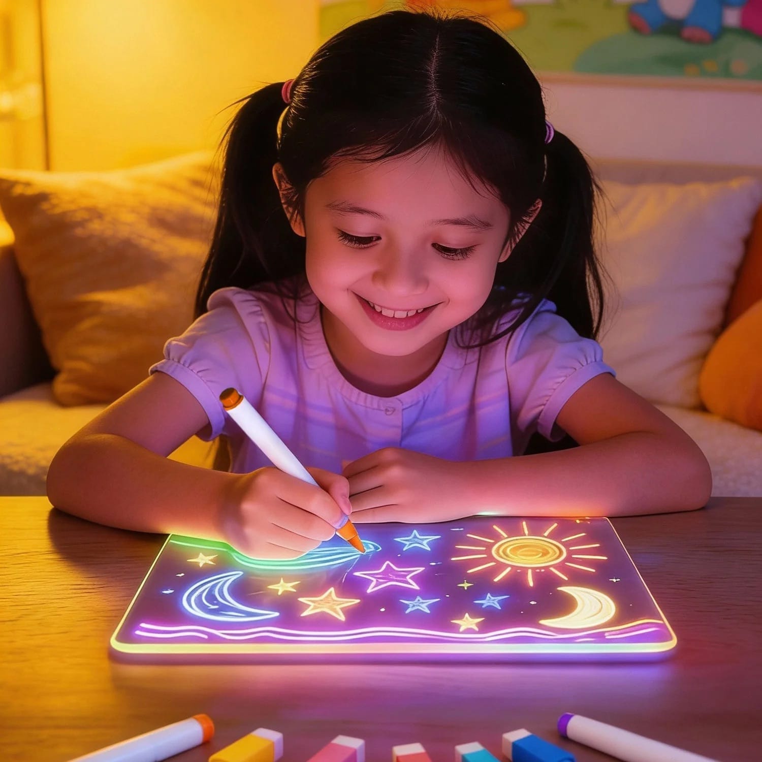 myFirst Sketch Clear Dual Light-Up Drawing Board Set