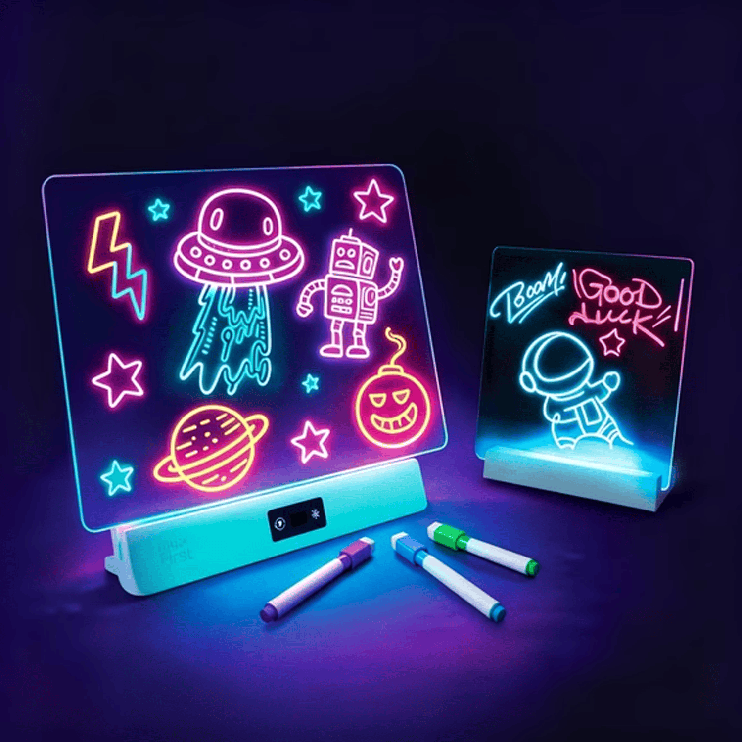 myFirst Sketch Clear Dual Light-Up Drawing Board Set