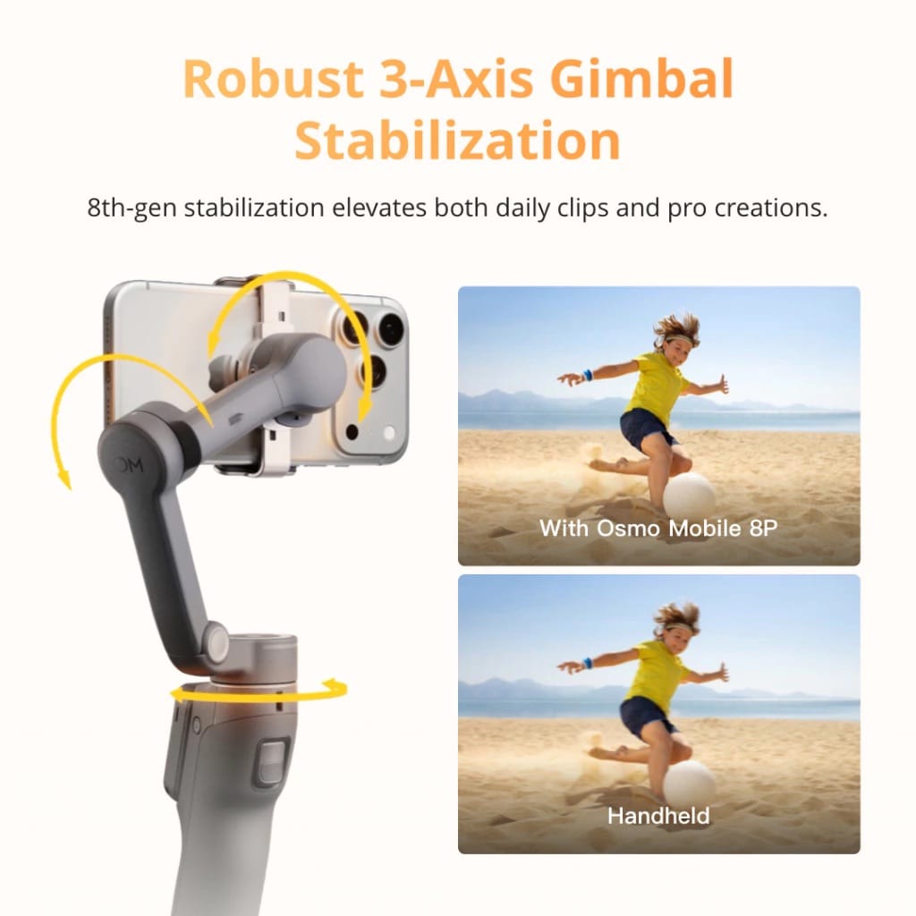 DJI Osmo Mobile 8P Pro Framing And Tracking Phone Gimbal