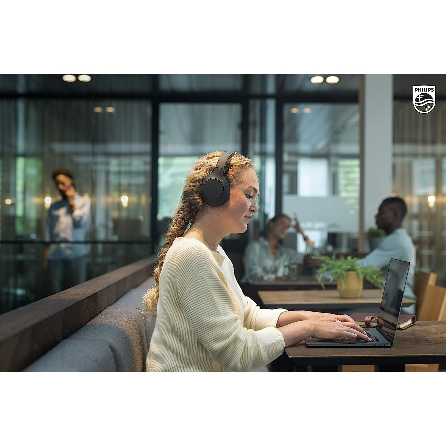 Philips TAH8856BL/97 8000 Series Over-Ear Wireless Headphones Blue