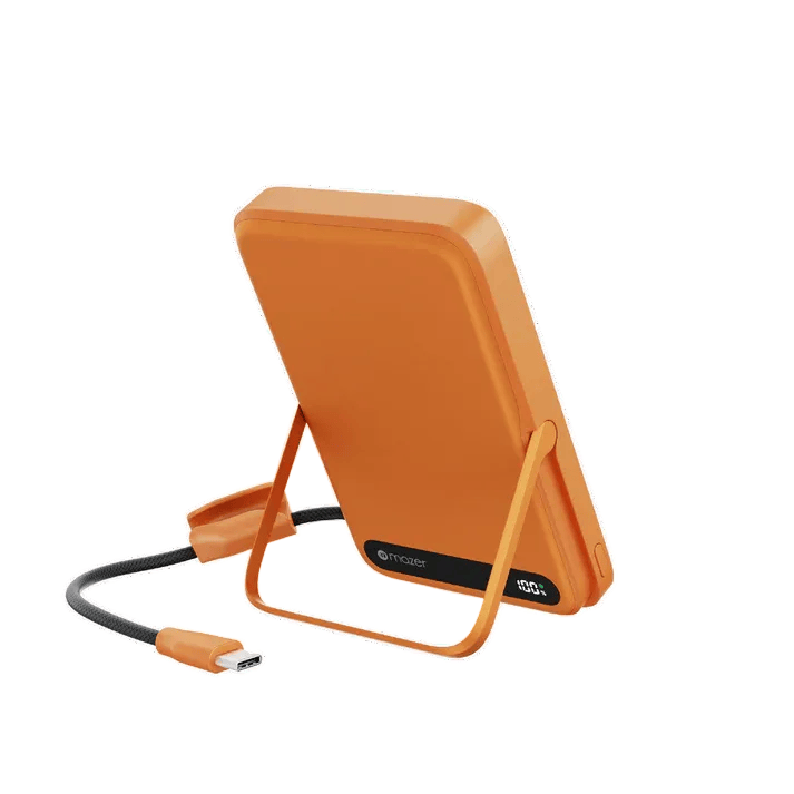 Mazer MagLink19 10,000mAh 15W PD27W Magnetic Wireless Charging Power Bank With Built-in USB-C Cable (CCC Certified)