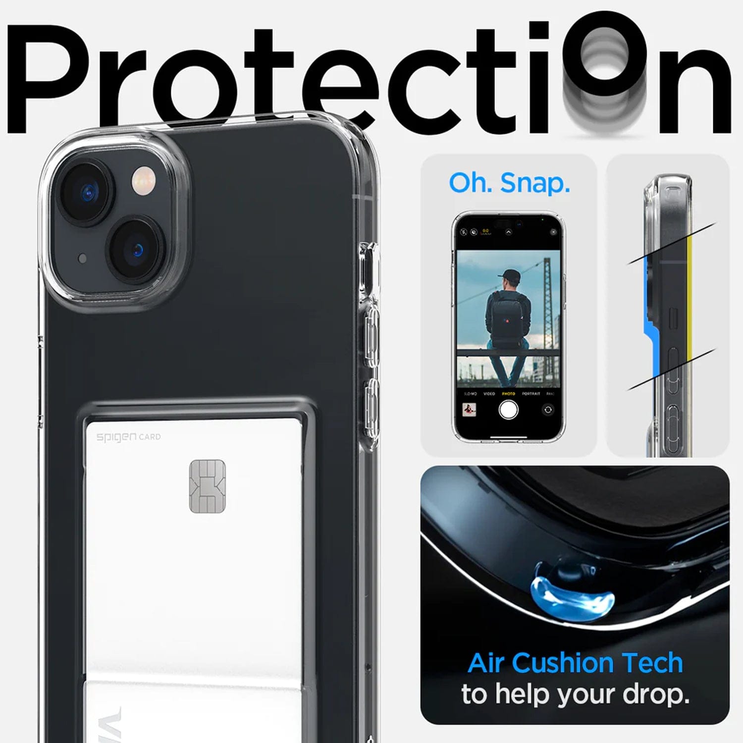 Spigen Crystal Slot Case for iPhone 14 Series iPhone 14 Plus / Crystal Clear