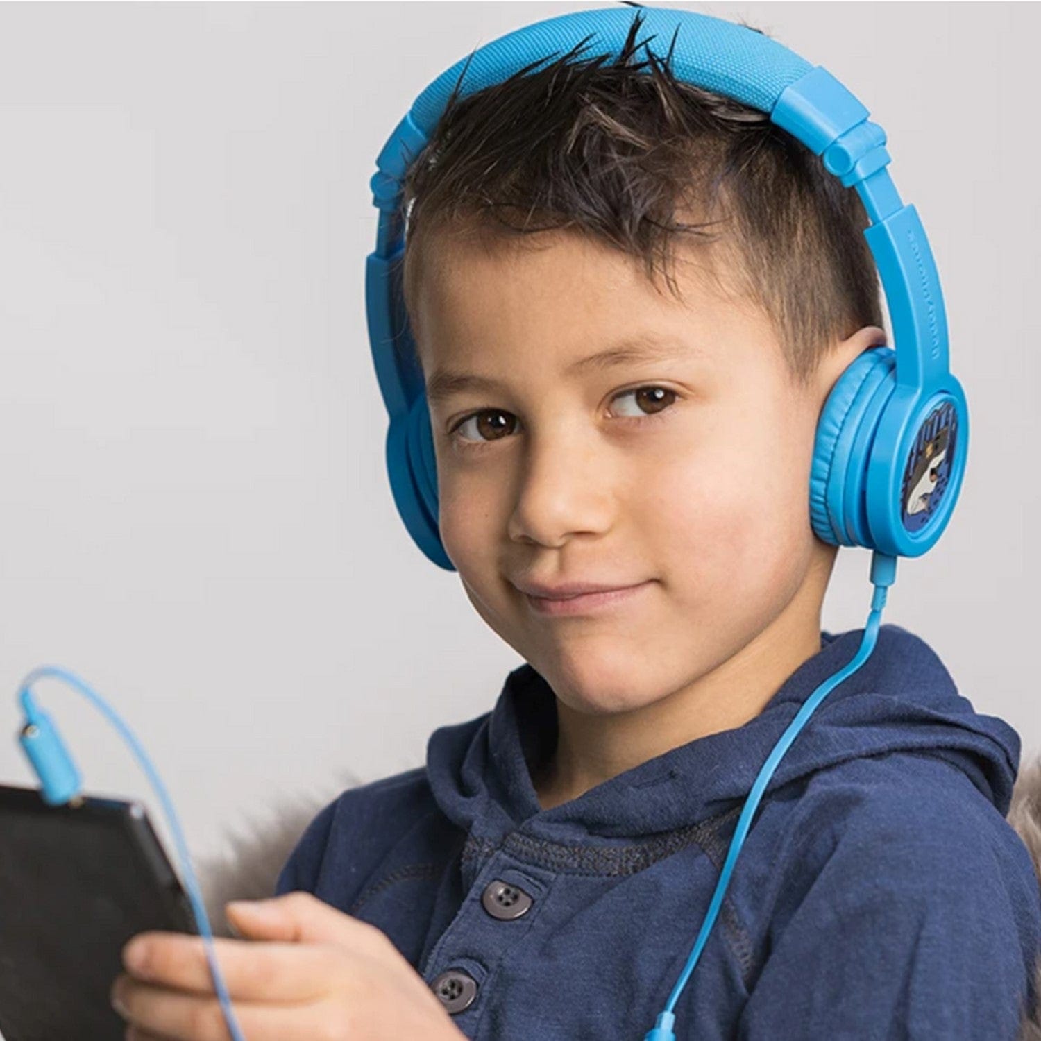 BuddyPhones Explore+ Wired Inline Mic Headphones