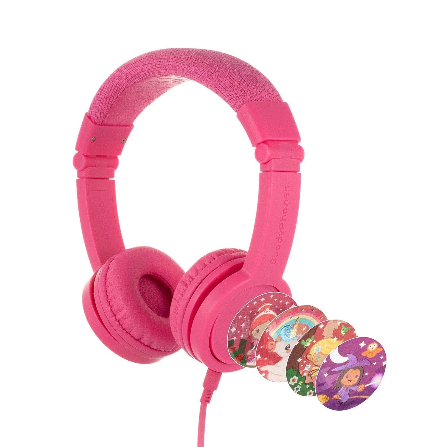 BuddyPhones Explore+ Wired Inline Mic Headphones