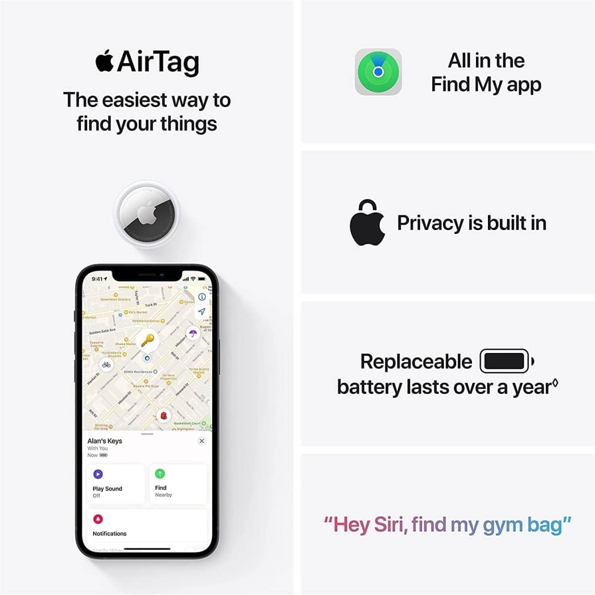 Apple AirTag (1 Pack) - Toottoot SG