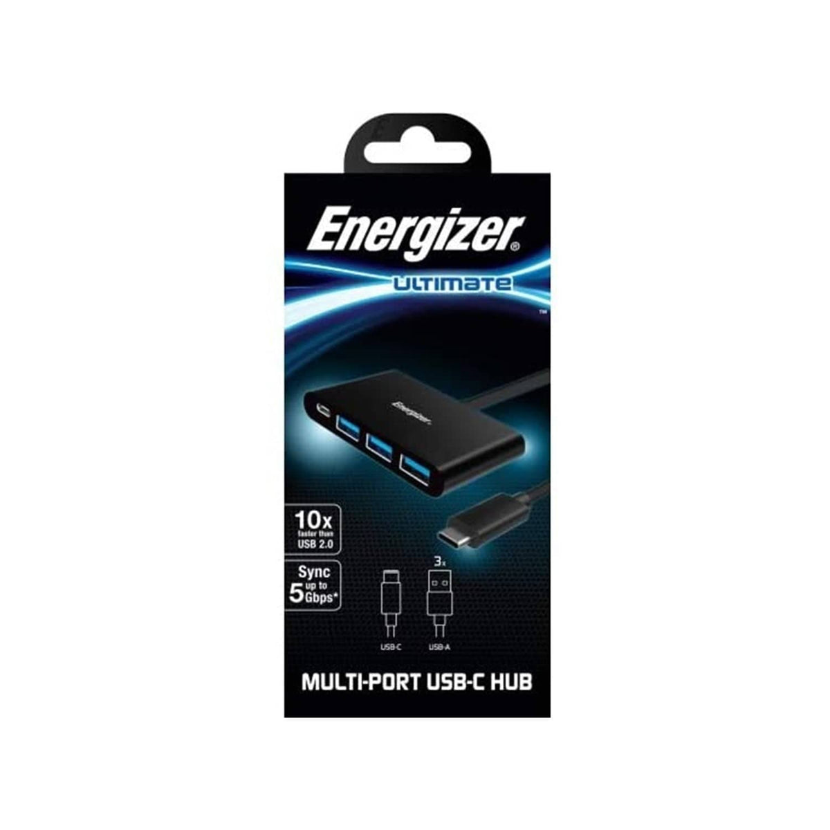 Energizer USB Type-C 3.1 to USB-A 3.0 Multiport Hub