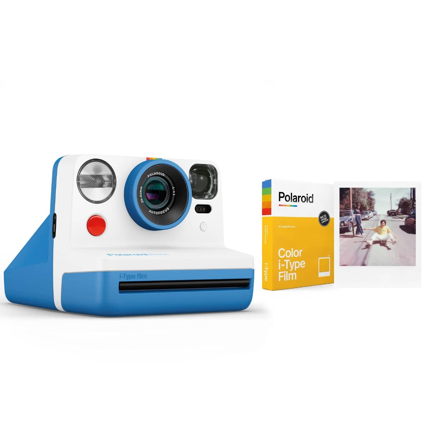Polaroid Now Instant Camera Bundle With 8pcs Films