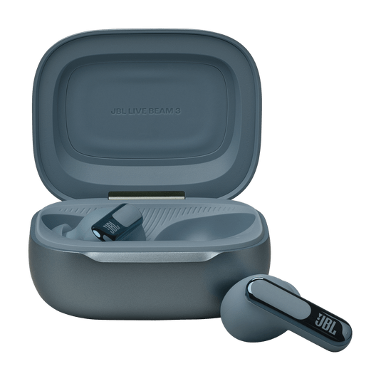 JBL Live Beam 3 True Wireless Noise-Cancelling Earbuds with Stick-Closed Design & Smart Charging Case