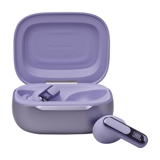 JBL Live Beam 3 True Wireless Noise-Cancelling Earbuds with Stick-Closed Design & Smart Charging Case