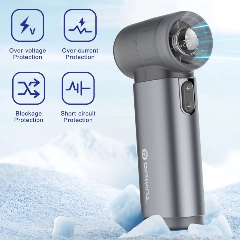 Gadget Mix Diginut CL-83 Metal High-Speed Handheld Fan With Digital Display